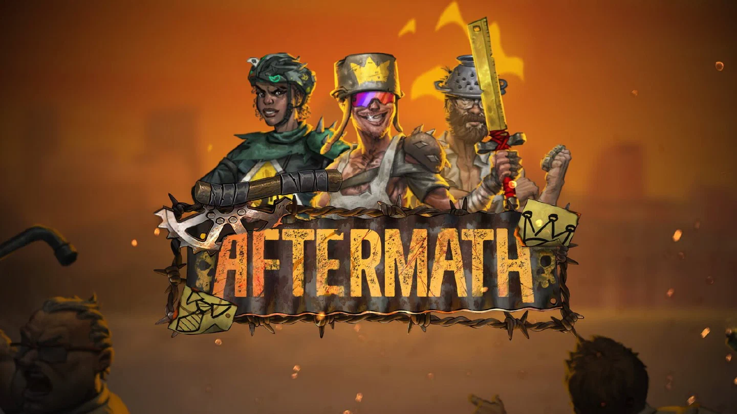 La pantalla de título de la tragaperras Aftermath